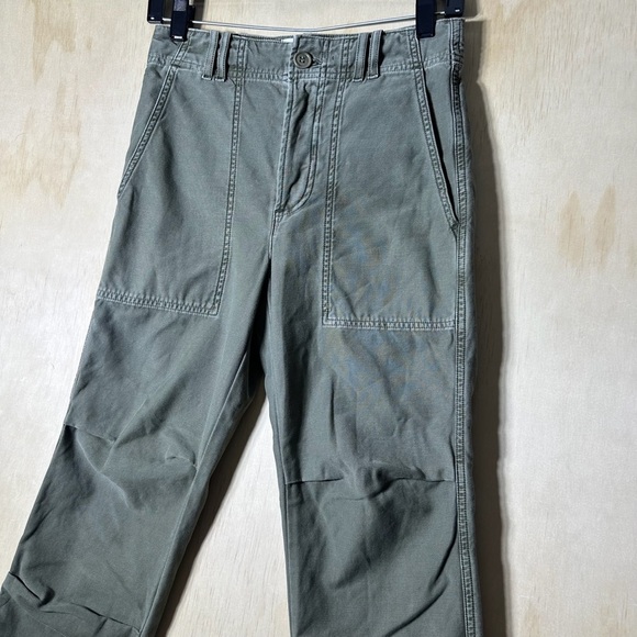 Citizens of Humanity Agni Utility Olive Green Cotton Jogger Pants Womens Size 23 - Picture 2 of 12